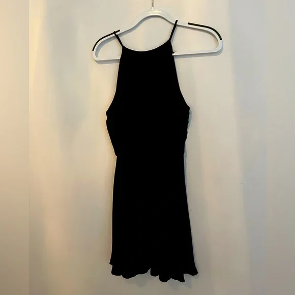 Lush | Dresses | Lush Black Halter Neck Dress Size Small